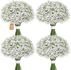 Dolicer 30 Pcs Babys Breath Artificial Flowers White Fake Babys Breath by DolicerLANDSCAPEQ