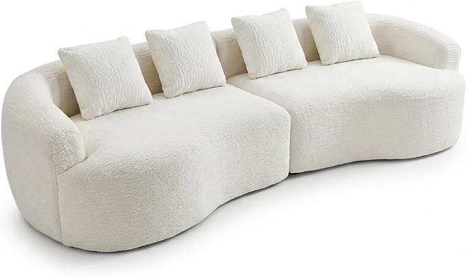 Compressed C-Shaped Sectional Sofa, 2-Box Easy Delivery, No Tools Assembly - Image 4