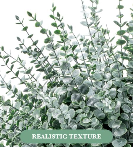 50 Pcs Eucalyptus Stems Artificial Eucalyptus Leaves,Fake Eucalyptus Plants - Image 4