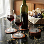 Newtay 6 Pcs Mid Century Modern Coasters Wood Absorbent Coaster, Classic - Image 6