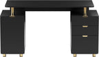 Elegant 57" W Executive Desk - Image 5