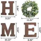Pinkpum Wood Home Sign with Eucalyptus Wreath for O Home Decor Wall Decor - Image 2