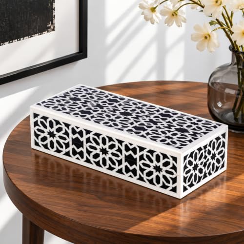 Handicrafts Home Black Remote Control Storage Box with Lid, 10x4.5x2.5 In - Image 2