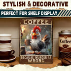 Chicken Metal Signs Rooster Kitchen Wall Decor 12x8 Inch - Image 5