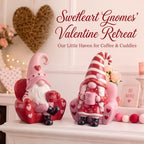 Wesiti 2 Pcs Valentine Gnome Figurines, 4.33 Inch Resin Decor for Tabletop - Image 5
