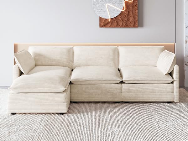 ROWHY 112'' Oversized Modular Sectional Cloud Couch - Image 10