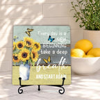Spring Decorations for Rustic Farmhouse Decor, Motivational And Inspirational Desk Decor for Housewarming Gifts, Butterfly Decorations For Home Kitchen Bathroom (A02) - Image 3