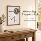 Home Sign Wall Decor, Metal Windmill, Wood Framed Farmhouse Art - Image 6