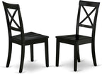 East West Furniture DLBO5-BLK-W 5 Piece Dinette Set - Image 3