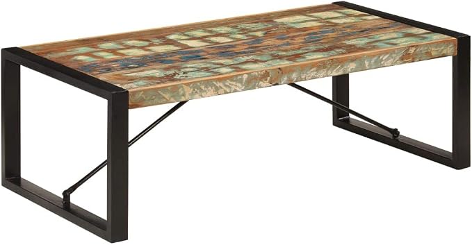 Coffee Table 47.2"x23.6"x15.7" Solid Reclaimed Wood, End Tables, Living Table by WENYUFURN