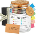 Bible Verse Jar,Read Me When Bible Verses Jar,Christian Gifts for Women Men by Qunrwe