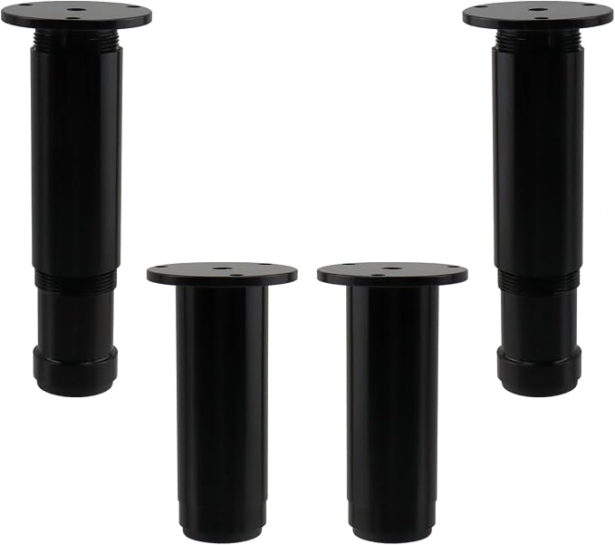 4 PCS Metal Adjustable Furniture Sofa Legs, Heavy Duty Bed Frame Center Support by UTALIND