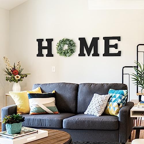 Pinkpum Wood Home Sign with Eucalyptus Wreath for O Home Decor Wall Decor - Image 7