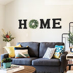 Pinkpum Wood Home Sign with Eucalyptus Wreath for O Home Decor Wall Decor - Image 7