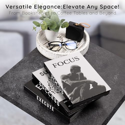 Motivational Decorative Books Set of 3 - Faux Books for Home Office Decor - Image 4