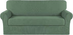 Turquoize Stretch Sofa Slipcover 2 Pieces Sofa Cover Couch Cover by Turquoize
