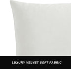 GIGIZAZA Throw Pillow Covers 26x26, Velvet Sofa Boho Cushion Pillows - Image 4