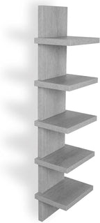 Homaterial 5 Tier Wall Shelf, Floaing Lack Shelf by Homaterial
