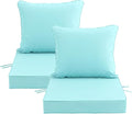 22x22 Inch Patio Chair Cushions Set of 4, Outdoor Furniture Cushions by Unknown