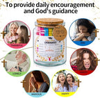 Bible Verse Jar, Christian Gifts For Women,Teacher Gift, High School, College Graduation Gift for Her, Him, Inspirational Bible Jar Comes With Greeting Card & 48-inch Ribbon Bow - Image 5