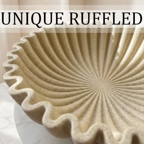Decorative Bowls for Home Decor (Sandstone, 7.9''x 3'') - Image 3
