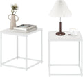 Furinno CAMNUS Side Table Set of 2, Metal Frame End Table, Square Open Frame by Furinno-FitsYourSpaceFitsYourBudget