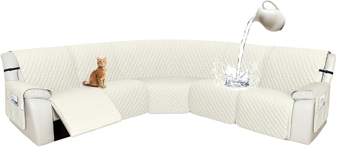 Arfntevss Recliner Sectional Couch Covers 1OO% Waterproof L Shape Sofa Cover by Arfntevss