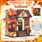 GlikCeil Fall Vintage Light up Pumpkins Cottage Halloween Decor Figurine - Image 2