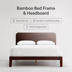 Nectar Bamboo Platform Bed Frame & Headboard - Image 2