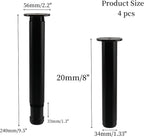 4 PCS Metal Adjustable Furniture Sofa Legs, Heavy Duty Bed Frame Center Support - Image 2