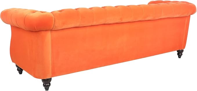 AVZEAR 3 seat Sofa, Velvet Sofa Living Room Large Sofa Modern Chesterfield - Image 5