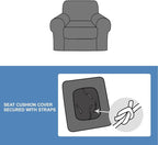 CUCRAF T Cushion Sofa Cover 2 Piece Armchair Slipcovers, Soft Thick Velvet - Image 7