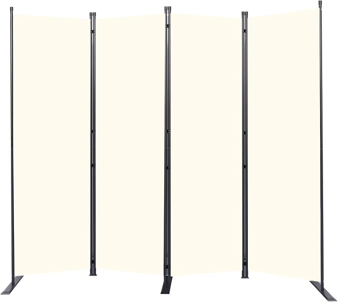 Room Divider 6FT Portable Room Dividers and Folding Privacy Screens, 4 Panel by HOMSCREENER
