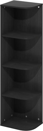 Furinno Pasir 4-Tier Corner Open Shelf Bookcase - Image 5