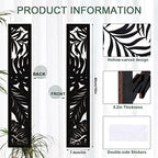 Blulu 5 Pieces Wooden Wall Art Hollow Carved Panels Home Decor - Image 2