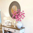 3 Pcs Artificial Wildflowers Hot Pink Long Stem Faux Silk Flowers for Vase - Image 7