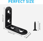 Vicuna R 18 Black L Brackets, Stainless Steel Corner Brace - Image 4