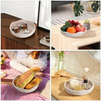 Hipiwe 8.5" Rattan Key Bowl Basket for Entryway Table Wicker Storage Tray - Image 7