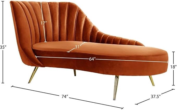 Meridian Furniture Margo Collection Modern | Contemporary Velvet Upholstered - Image 3