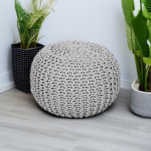 REDEARTH · Round Boho Pouf Ottoman - Image 2