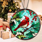 Cardinal Christmas Ornaments 2026, Red Bird Ornaments for Christmas Tree, Acrylic Cardinal Ornament - Cardinals Decor, Red Cardinals Christmas Tree Decorations - Cardinal Gifts for Women - Image 3
