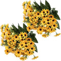 CATTREE Artificial Flowers, Sunflowers Fake Flower Silk Helianthus Plastic Plants Wedding Bridal Bouquet Party Indoor Outdoor DIY Home Garden Kitchen Table Centerpieces Arrangements Decoration 8 Pcs by CATTREE
