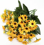 Fake Sunflower Decor, CATTREE Artificial Flowers Sunflowers Silk Helianthus Plastic Plants Wedding Bouquet Party Indoor Outdoor DIY Home Garden Kitchen Table Centerpieces Arrangements Decoration 4 Pcs by CATTREE
