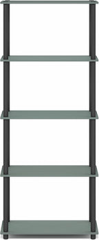 Furinno Turn-N-Tube Storage Shelves, 5-Tier Book Shelf, Corner Shelf, Toolless - Image 6