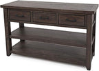 Jofran Madison County Harris Console Sofa Table, Barnwood Brown by Jofran+Inc.