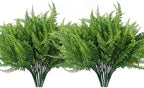 RECUTMS Artificial Boston Ferns,12 Bundles Faux Greenery Ferns by RECUTMS