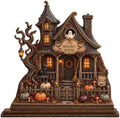 The Spooky House Plaque, Wooden Halloween Village Houses by EmotionalUplifting