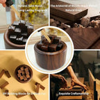 LeMeeOly Jesus Christ Crucifixion Nail Metal Cross Wooden Base, Baptism & Religious Gifts for Men Women,Christian Home Decor (Aroma Diffuser Wood) - Image 6