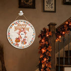 Halloween Decoration for Front Door, Halloween Welcome Wooden Hanging Sign - Image 7