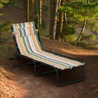 Outsunny Folding Chaise Lounge Chair, Patio Sun Tanning Chair, Outdoor Chaise - Image 6